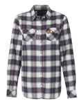 LL Ladies Flannel (White/Red)